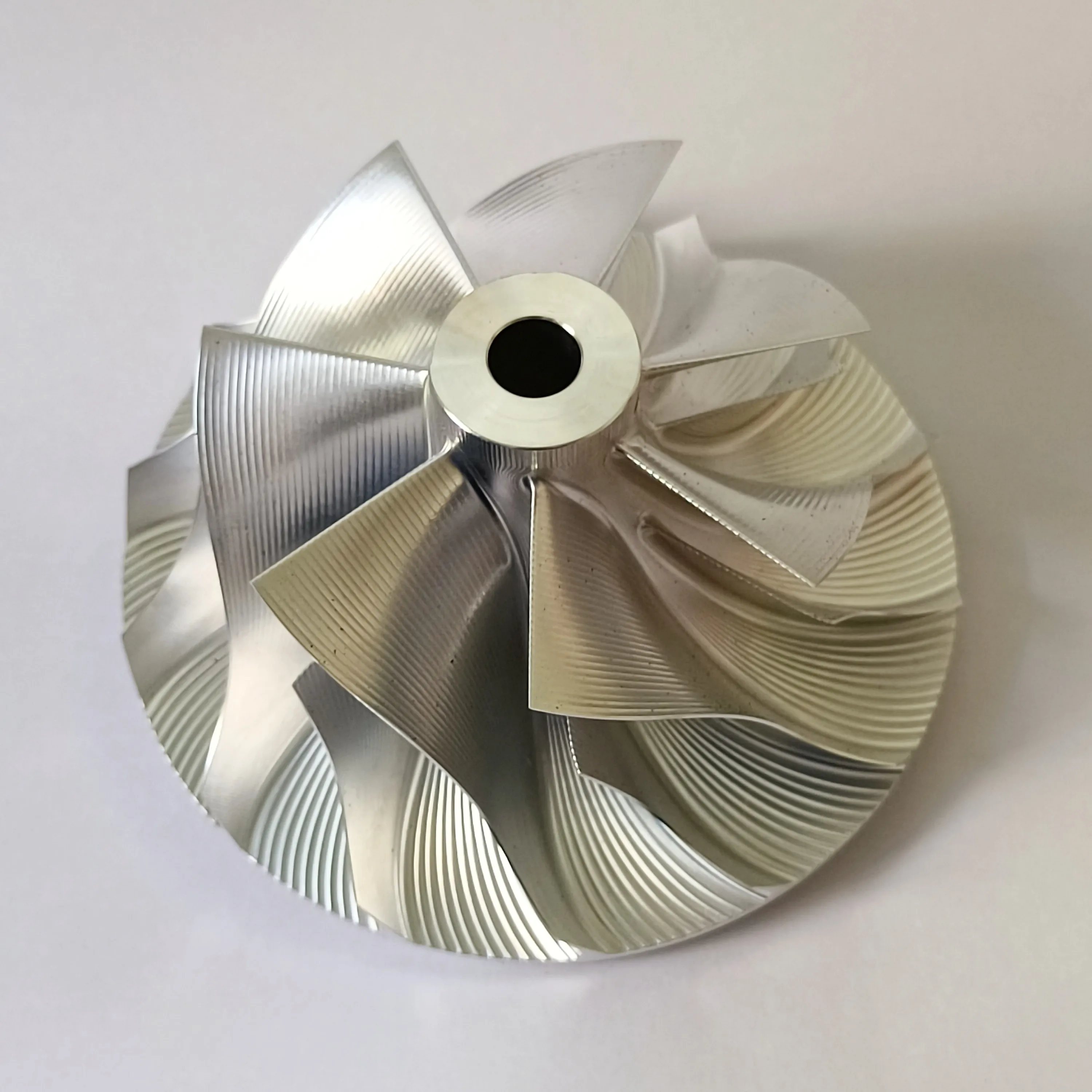 RHG8V 68.26/92.01mm 7+7blades point milling turbo billet compressor wheel for 1144004577 IHI VIGK 1610 GIGA Engine:6WGI