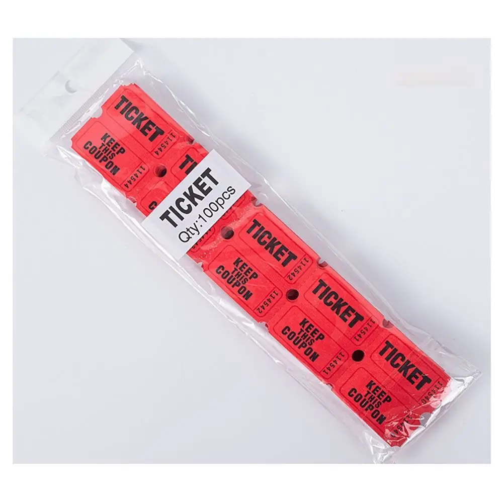 200Pcs For Classroom Raffle Tickets Single Paper Labels Drink Events Celebration Event Tickets Colorful Bulk Lottery