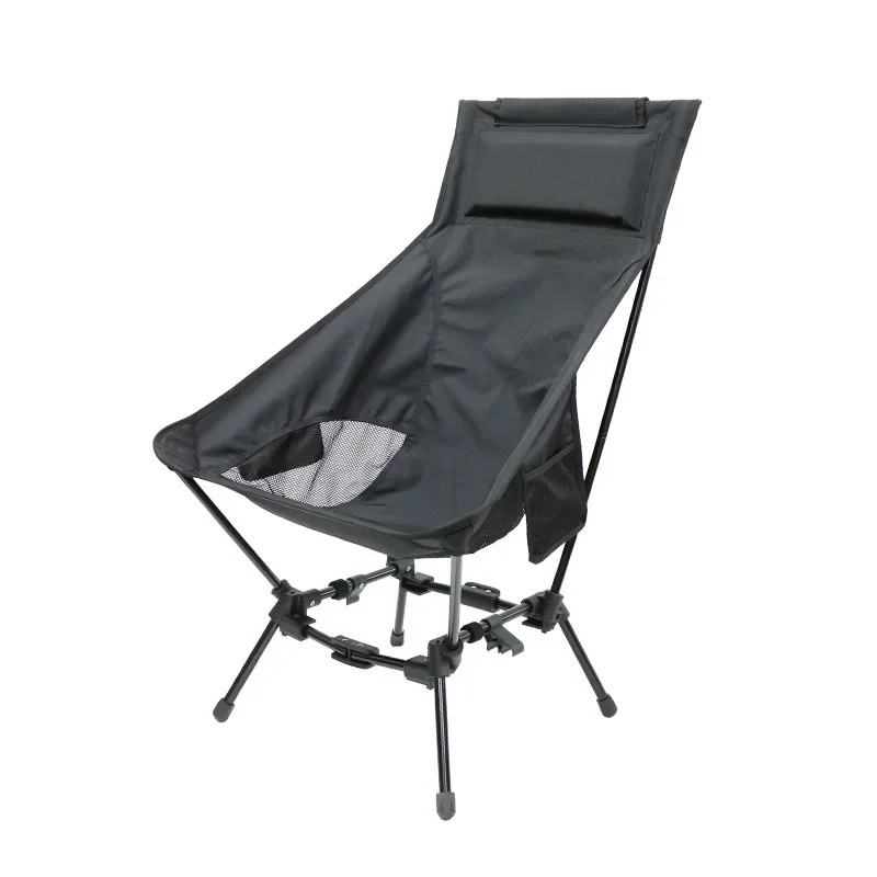 

Outdoor folding square chair, aluminum alloy folding square chair, camping square chair with backrest