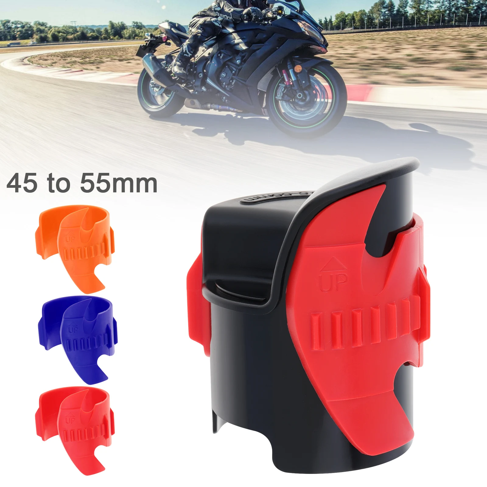 Universal Motorcycle Red / Blue / Orange 45mm-55mm Fork Seal Cleaner Tools,Shock Absorber Oil Cleaning Repairing Tools