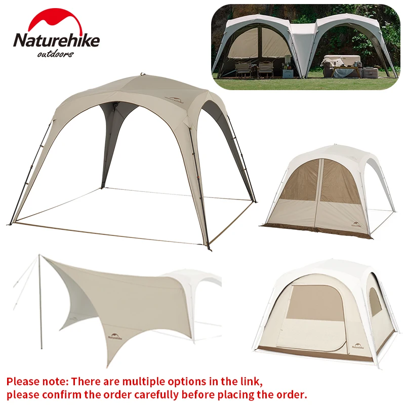 

Naturehike быстро открывающаяся купольная палатка, аксессуары, навес, водонепроницаемая док-станция, автомобильная хвостовая палатка, уличный кемпинг, семейный большой солнцезащитный брезент