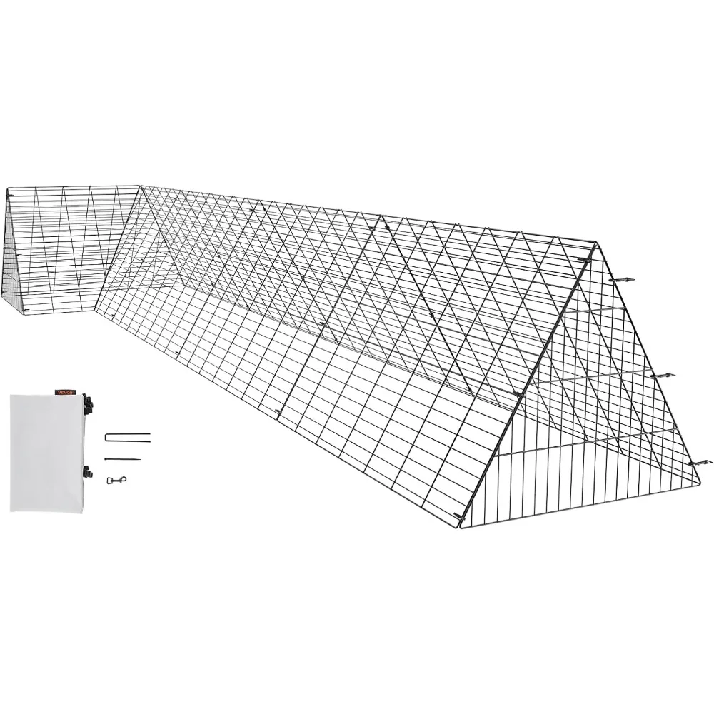 Portable Outdoor Chicken Coop, Multi Shaped Corner Frame, Courtyard Chicken Coop, 157.5x39.4X24.2 Inch