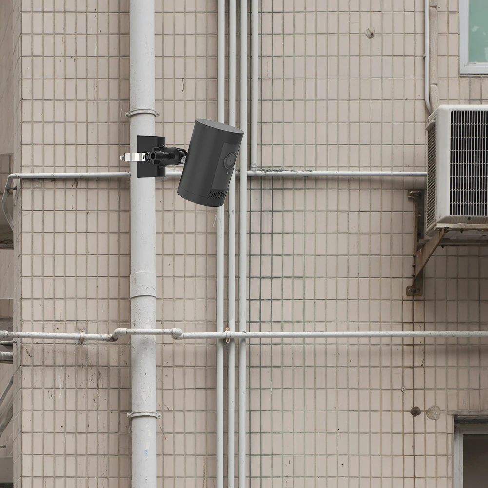 كاميرا جبل الأنابيب تصاعد قوس قابل للتعديل العالمي القطب جبل 360 °   دوران لكاميرا Ring Stick Up/Spotlight Cam/EufyCam 2C