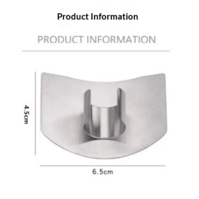 Stainless Steel Finger Protector Kitchen Knife Cutting Cooking Finger Protector Safe Kitchen Durable Chop Shield Cut Gadge