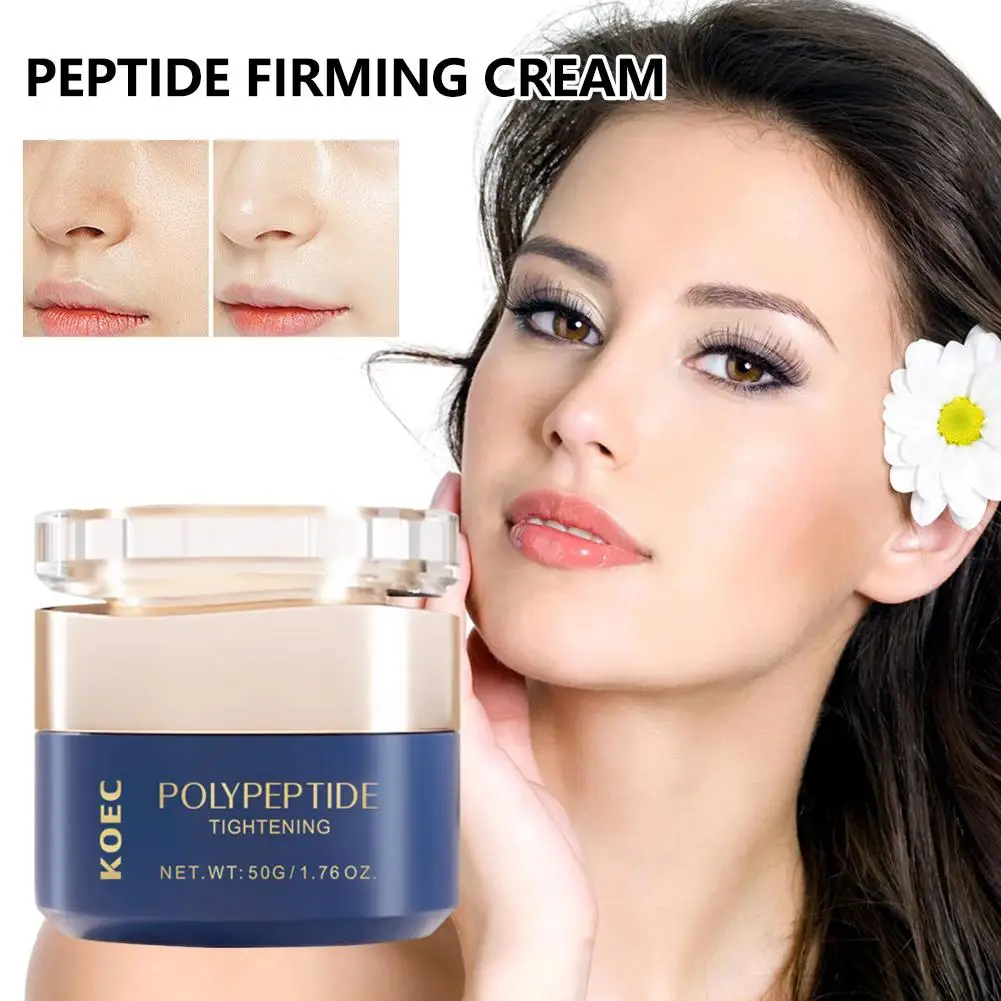 50g KOEC Polypeptide Firming Moisturizing Face Cream Reducing Fine Lines Smoothing Anti-wrinke Revitalizing Deep Hydrating Cream