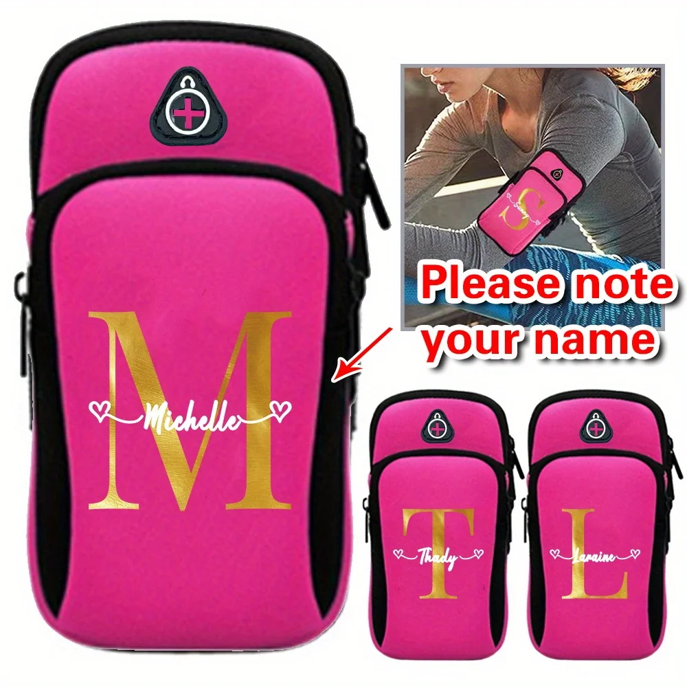 

Customized Name Arm Strap Sports Phone Bag Running Arm Phone Bag Sports Phone Bag Personalized Letter Printing