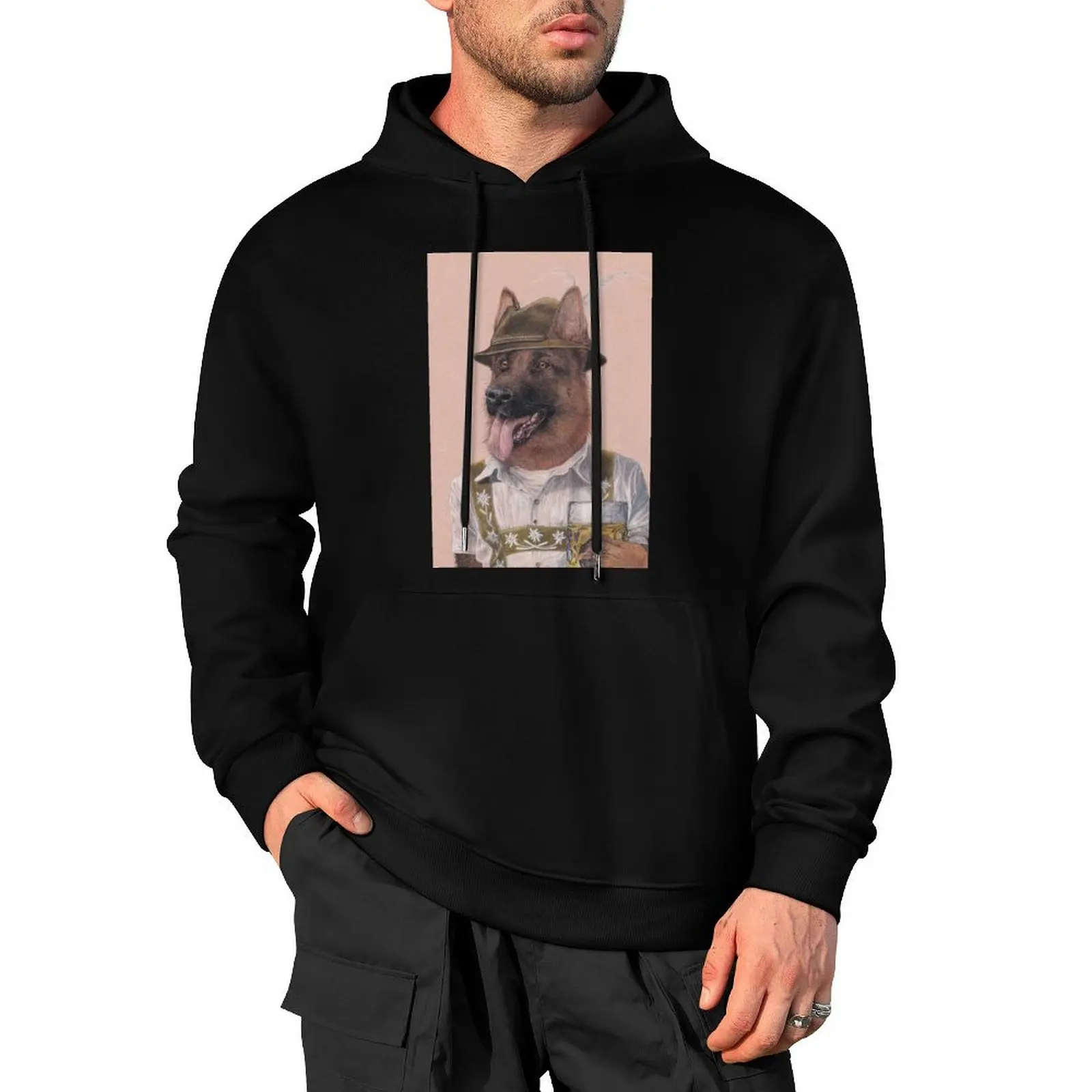 

German Shepherd Pullover Hoodie men clothing men's winter sweater new in hoodies & sweat-shirt