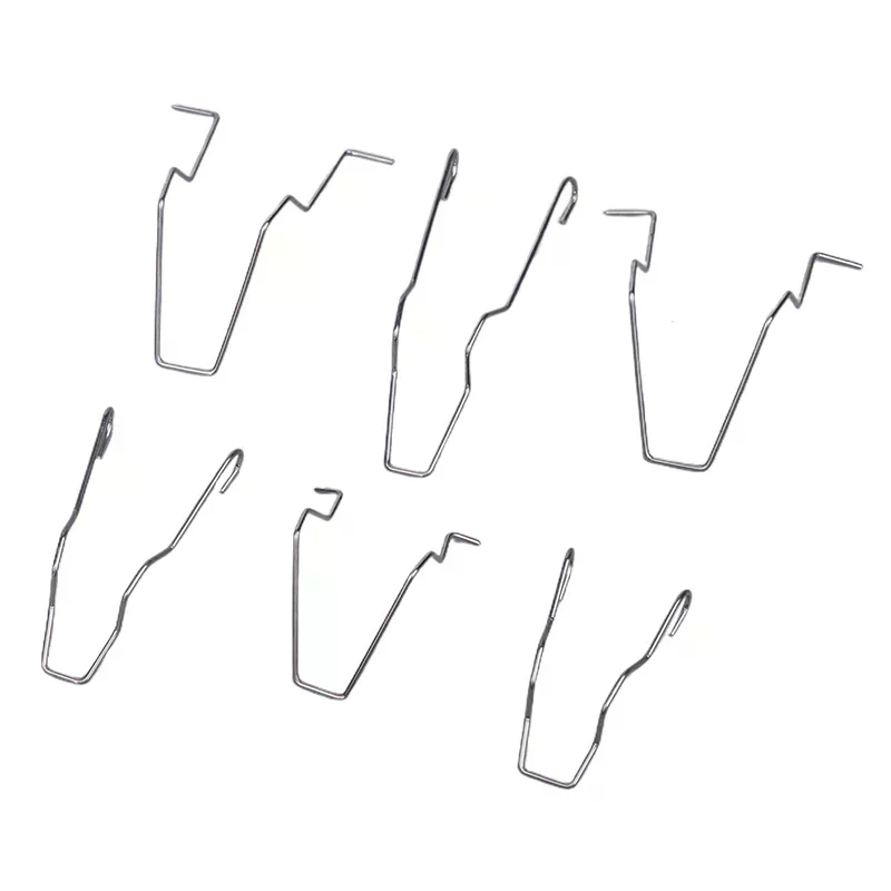 6pcs Metal Headlight Bulb Spring Clips For H1 H3 H4 H7 Car Headlamp Light Bulb Retainer Spring Clips Buckles