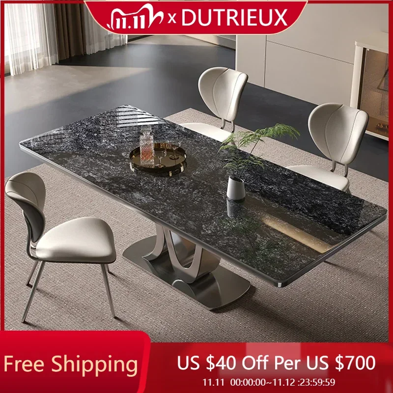 

Роскошный обеденный стол в скандинавском стиле, мраморный современный стиль, домашняя кухня, ножки обеденного стола, металлические наборы садовой мебели Mesas De Comedor