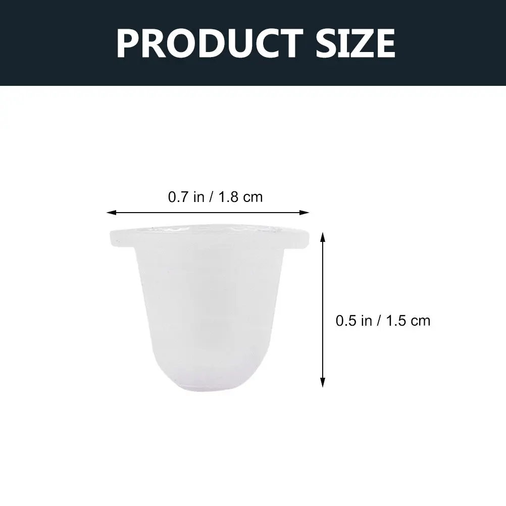200Pcs Silicone Pigment Ink Cups Supple Tattoos Ink Caps Multi-Functional Makeup Supplies for Tattoo Eyelash Extension Pigment