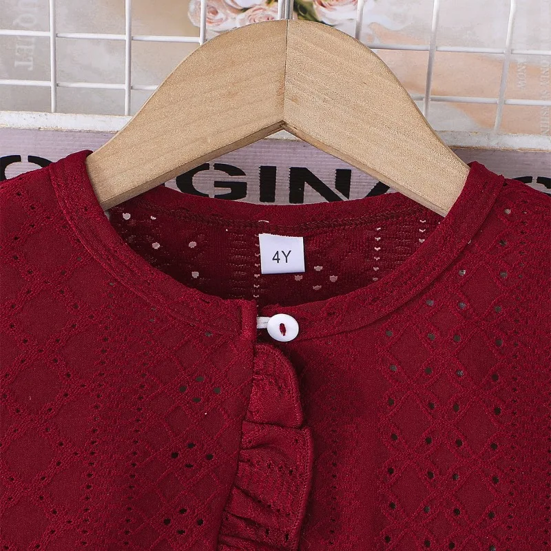 2 Pcs Kids Casual Dress Sets For Girls Clothes 2025 New Child Cardigan Coat Floral Print Dress