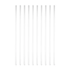 Varillas mezcladoras de vidrio, varilla agitadora de vidrio resistente al calor, agitador de cóctel para Bar, artículos para beber para uso en cocinas y restaurantes, 10 Uds.