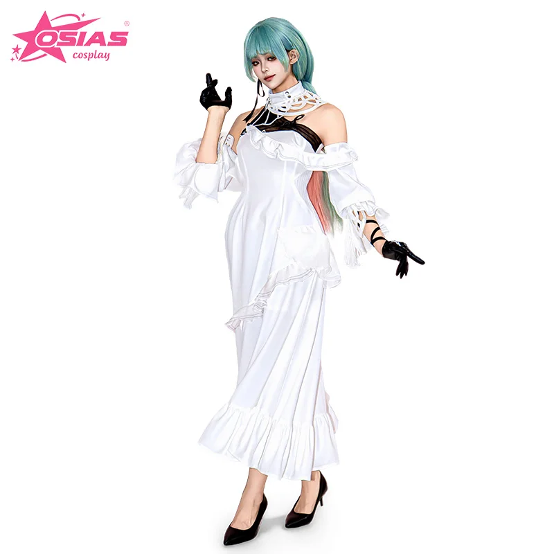 Conjunto de fantasia de cosplay OSIAS Phrolova peruca Phrolova sapatos