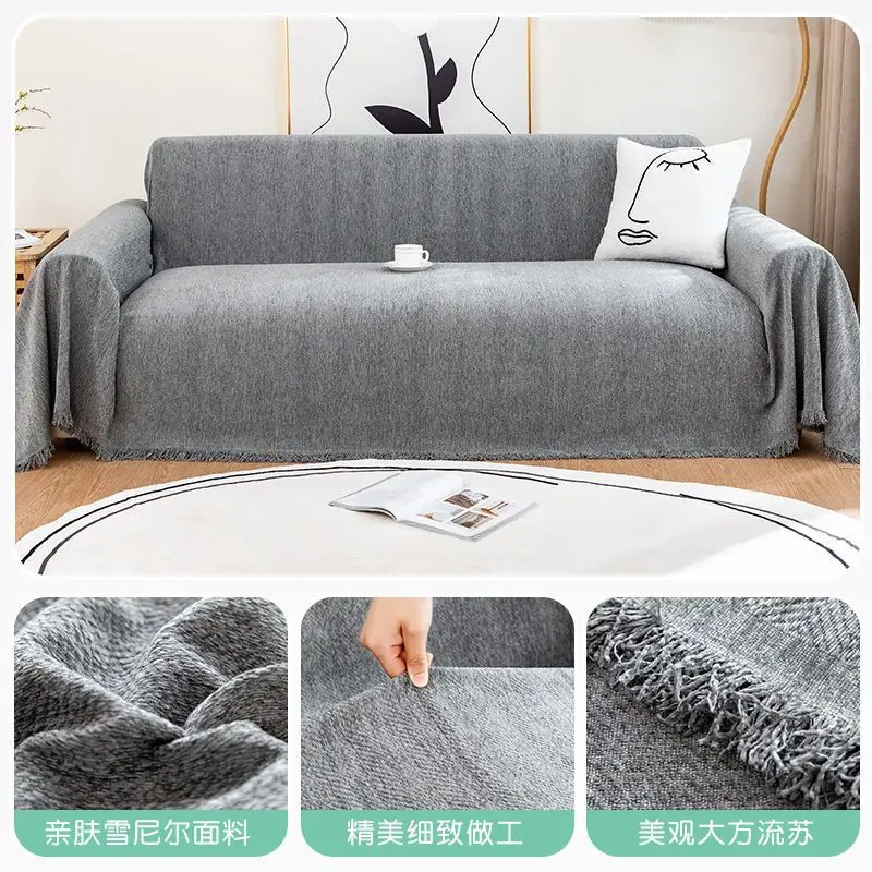 Sofa Covers Couch Covers Pet Friendly Soft Thick Non Slip Chenille Fabric for Sectional L Shape Furniture Protector Living Room