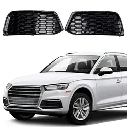 2 Pieces Front Side Grille Lower Net 80A807680D 80A807679D High Performance Assembly Accessory Black for Audi Q5 2018 -2020