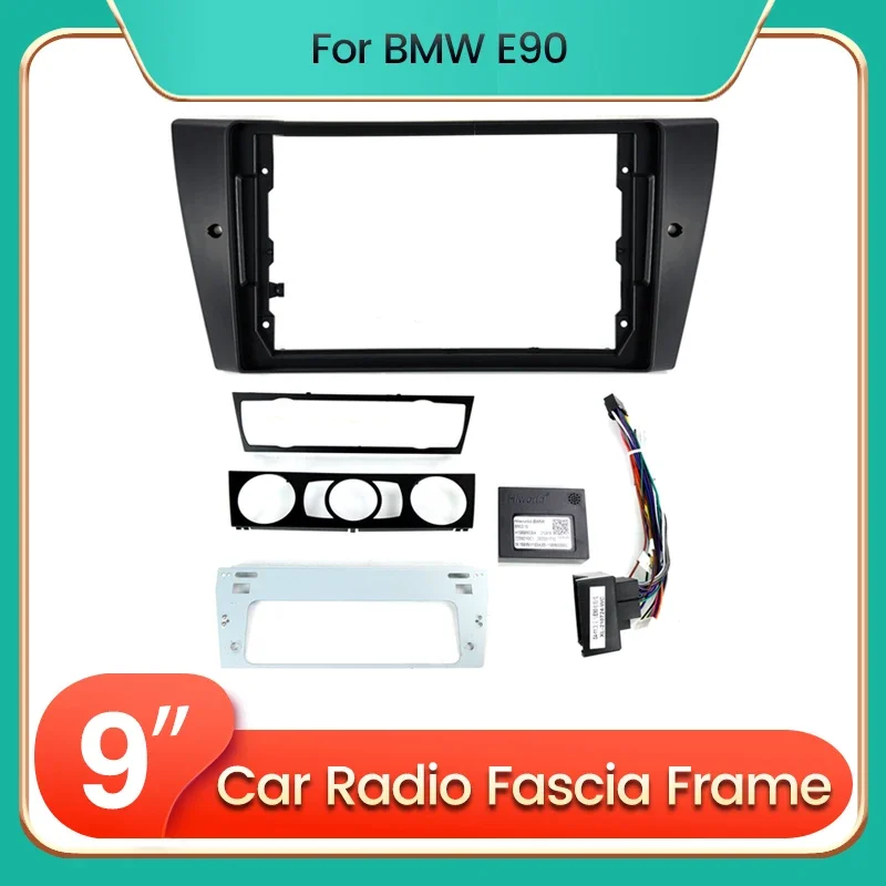 

2Din Car Radio Stereo Fascia Frame for BMW 3-Series E90 E91 E92 E93 Panel Dash DVD Player Cable Canbus Adapter Dash Fascia Kit
