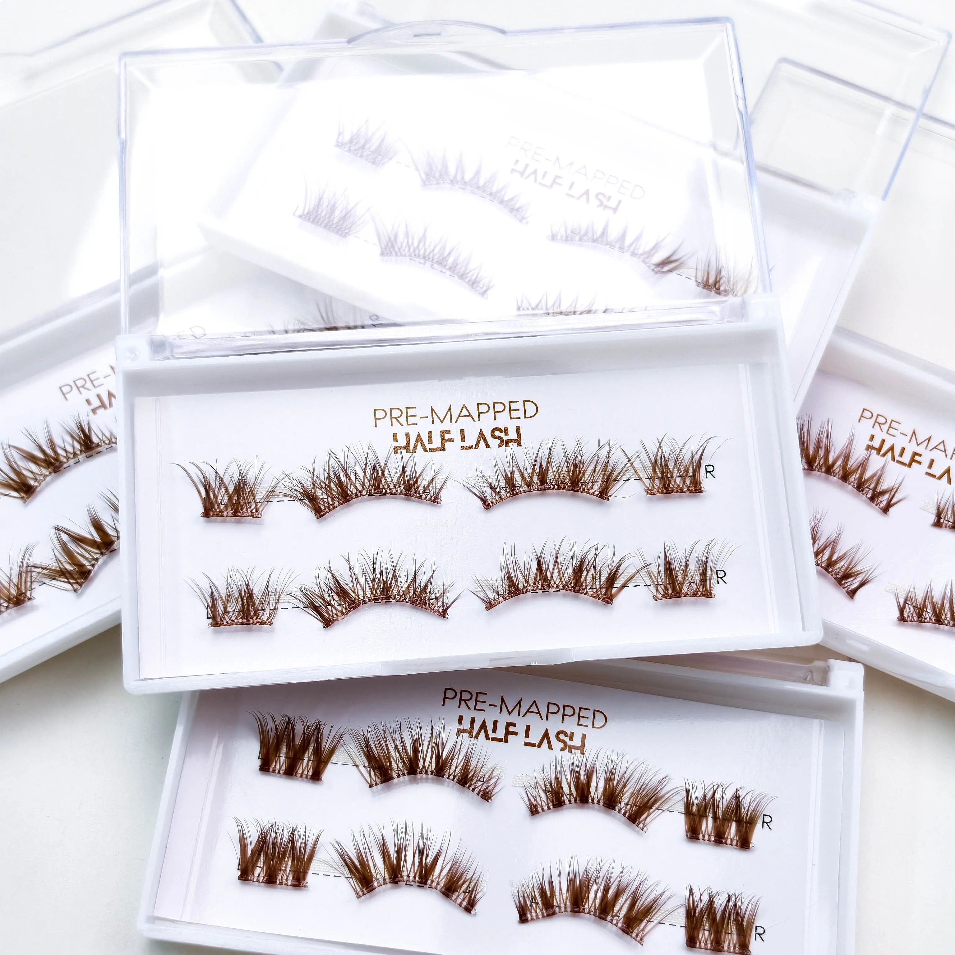 5D Cluster Lash Kit Wholesale Wispy Colored Synthetic Self-adhesive Cruelty-Free Handmade Glossy Individual Custom Eyelashes