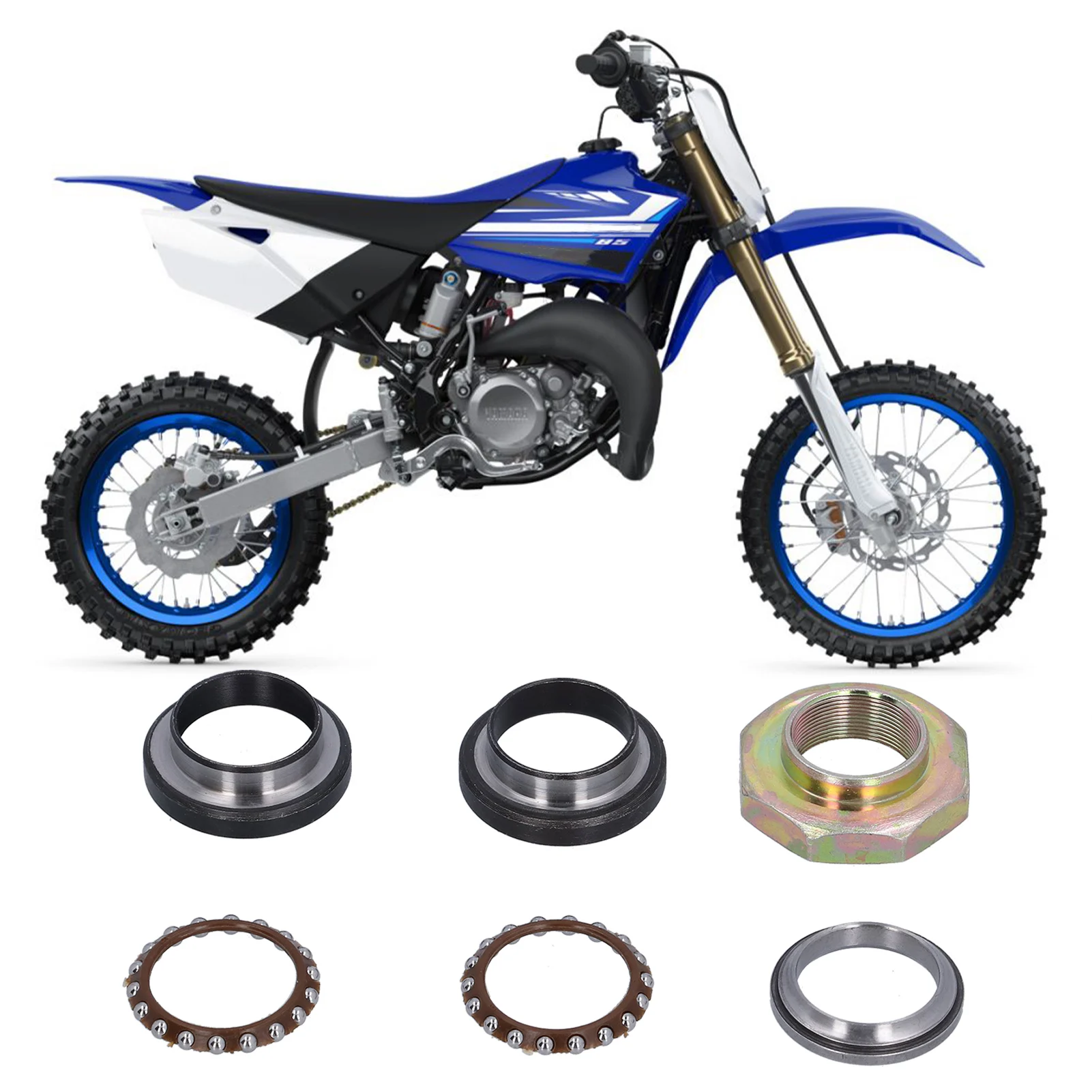 

Аксессуары для питбайков: Комплект подшипников рулевой тяги для питбайков, замена для PW50 1981-2019 гг.