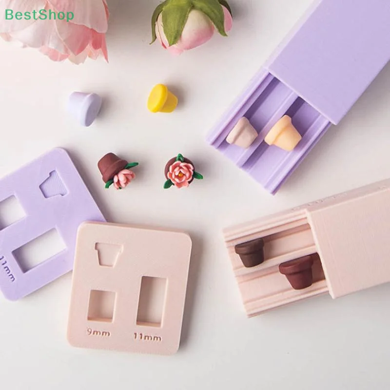 

Mini Flower Pot Soft Ceramic Hand-rolling Mold, 3D Potted Plant Vase Clay Rolling And Shaping Mold DIY Handmade Tool