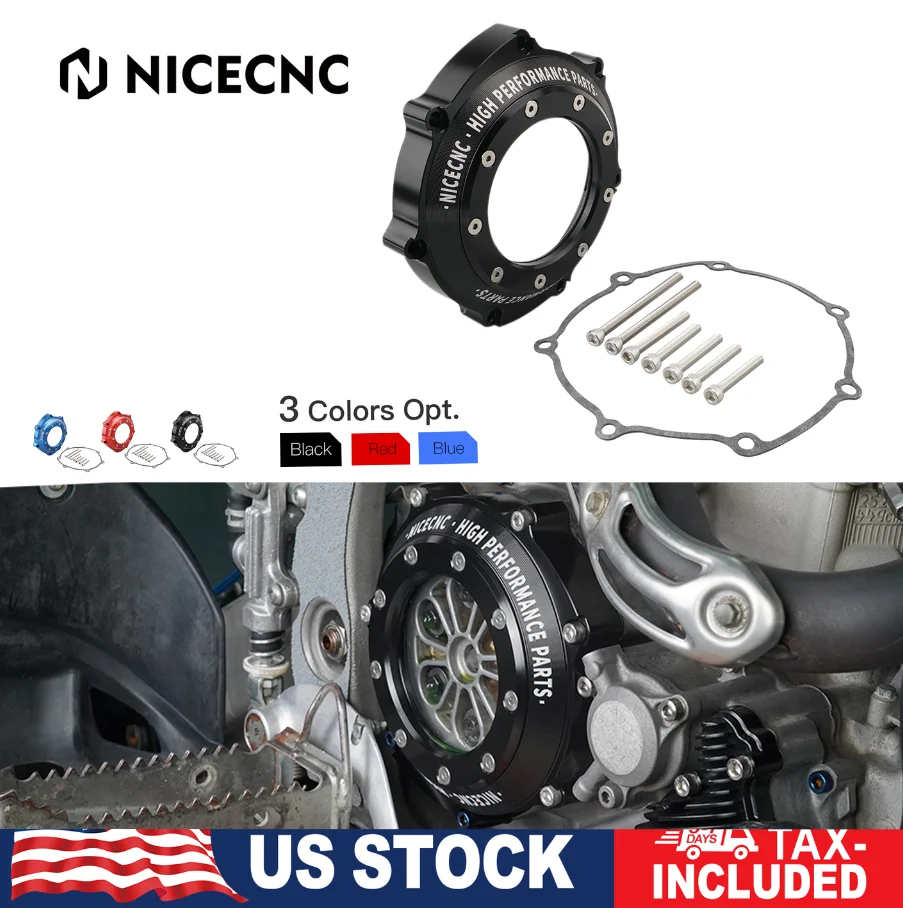 

NiceCNC ATV Clear Clutch Cover Protector Guard For YFZ450 2006-2009 YFZ450R 2009-2024 2017 2020 YFZ 450R 450 R Accessories Parts