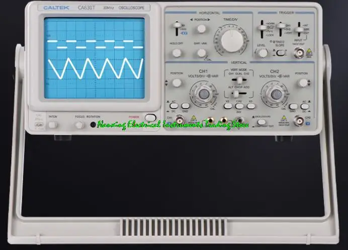 Fast arrival Caltek CA630 dual-channel analog oscilloscope dual trace oscilloscope 30MHz CA630T with Component Test Function