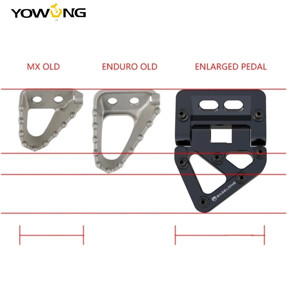 

2017-2025 For Husqvarna TE300 FE450 GasGas EC300 EC250 Foldable Brake Pedal Step Tip Plate EXC 300 XC-W EXC-F 450 350 250 TPi 6D