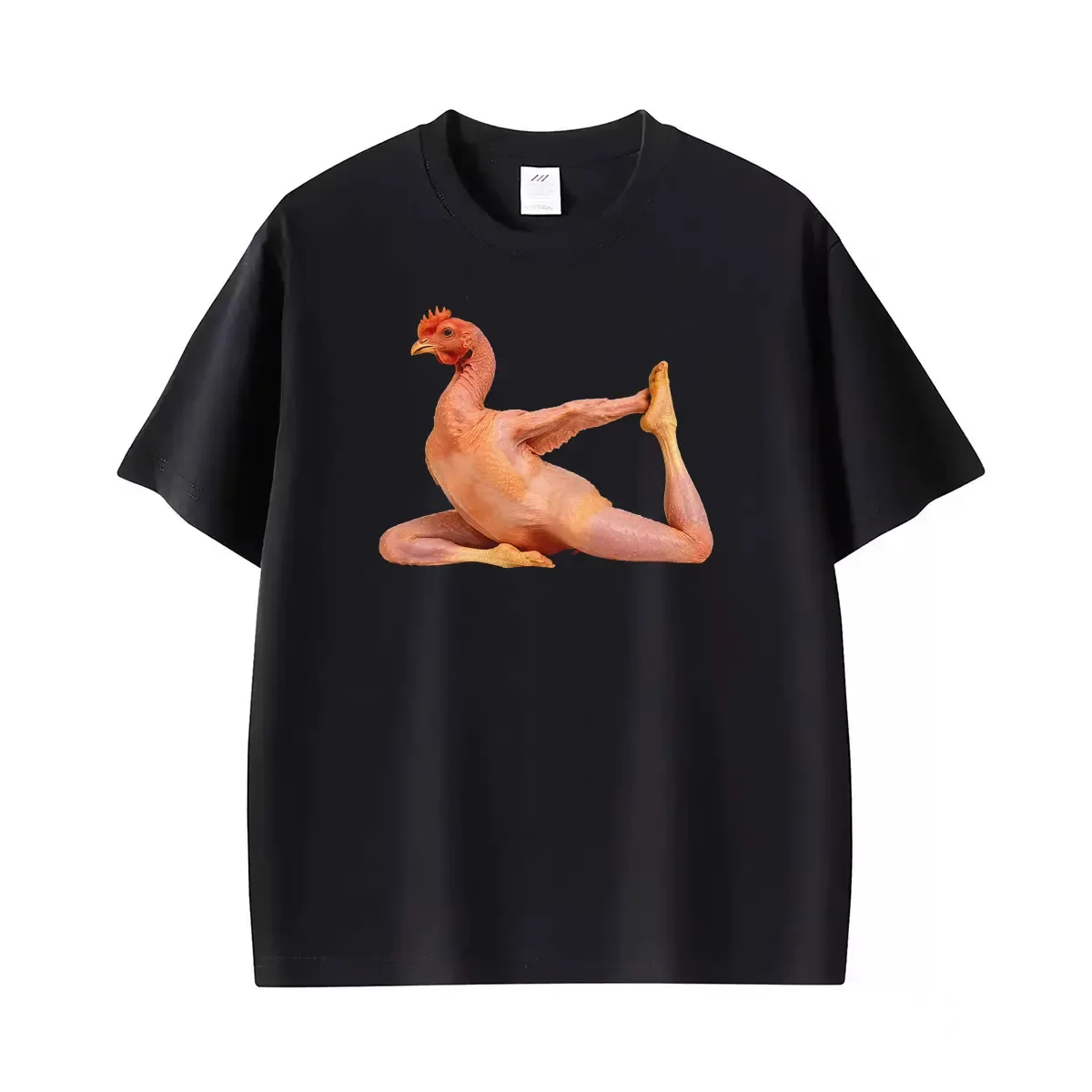 Weird Chicken Brainrot Meme Funny Bird Themed Graphic T-shirtomen Summer Classic Streetwear T SCasual T Shirt