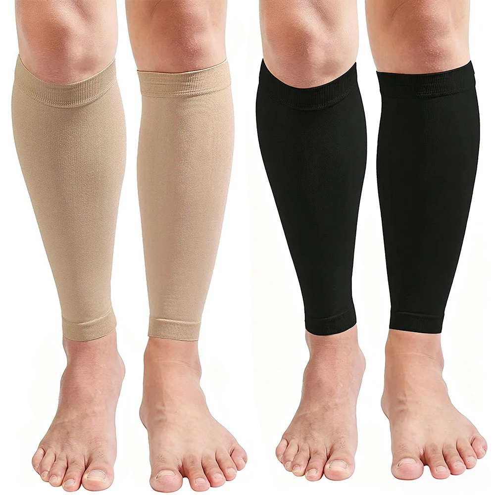 1Pair Sports Calf Compression Sleeves Shin Splint Support Leg Compression Stockings for Recovery,Varicose Veins,Running,Cycling