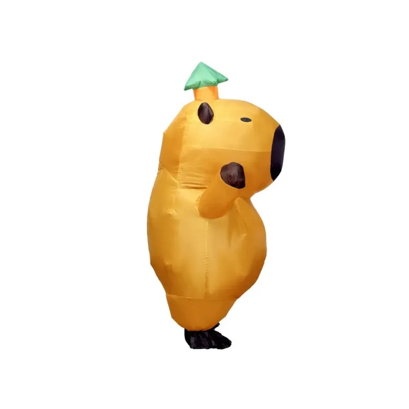 Надувной костюм капибары для взрослых, забавный костюм животного на Хэллоуин, веселая вечеринка, игра, наряд