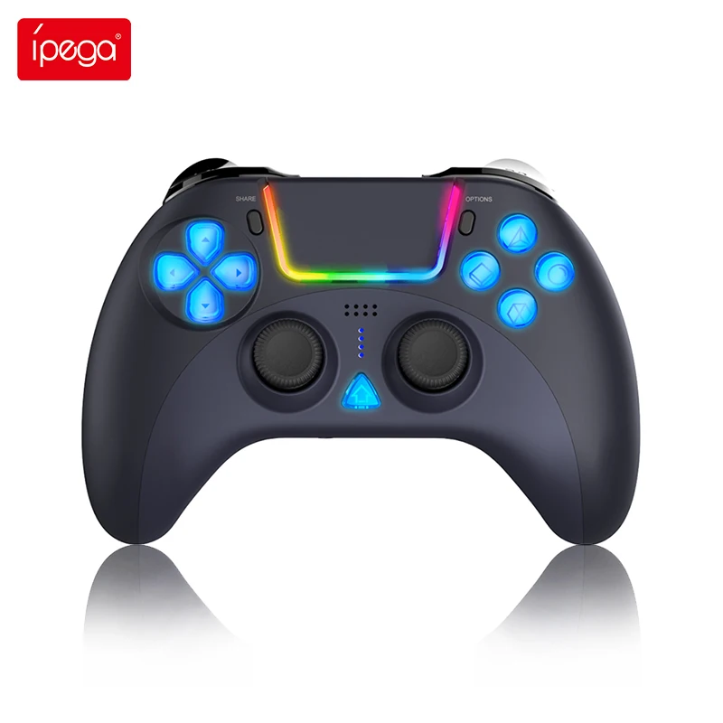 

Wireless Game Controller For PC/P4/P3 Six Axis Motion Sensing Vibration Colorful LED Controller With Built-in Touchpad Operation