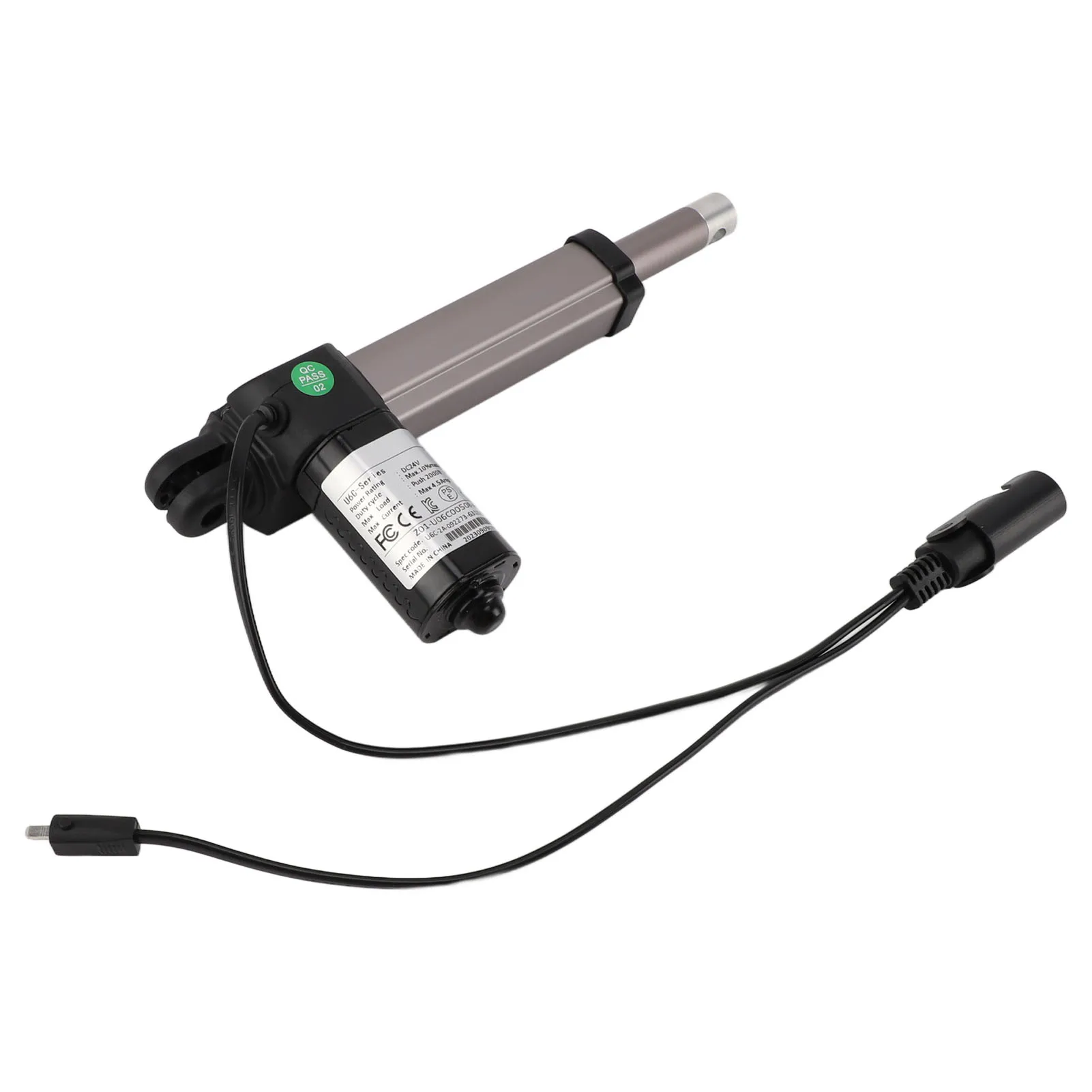 24V DC Motor 4 Inch Stroke Electric Linear Actuator 2000N Electric Sofa Push Rod Electric Lifter Resistant for Massage Chair