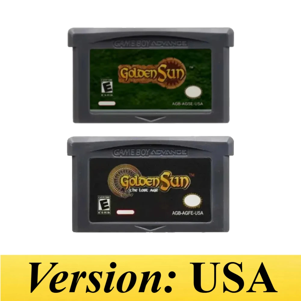 USA/EUR Golden Sun: The Lost Age GBA Game Cartridge 4 Stijlen Advance GBA SP DS Klassieke JRPG Retro Videogame Collectie Cadeau