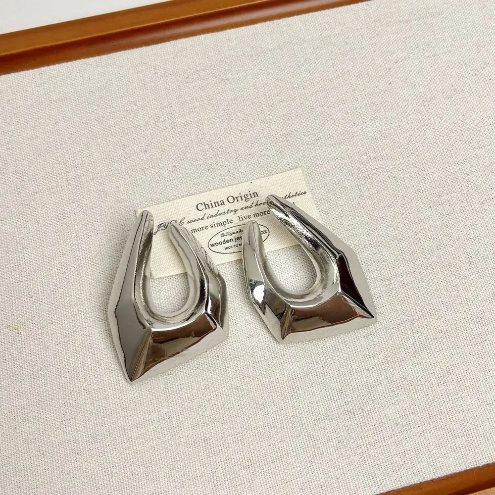 

Temperament Metal Earrings Advanced Sense Exaggerated Irregular Shaped Earrings Gold/Silver Alloy Stud Earrings Daily Wear