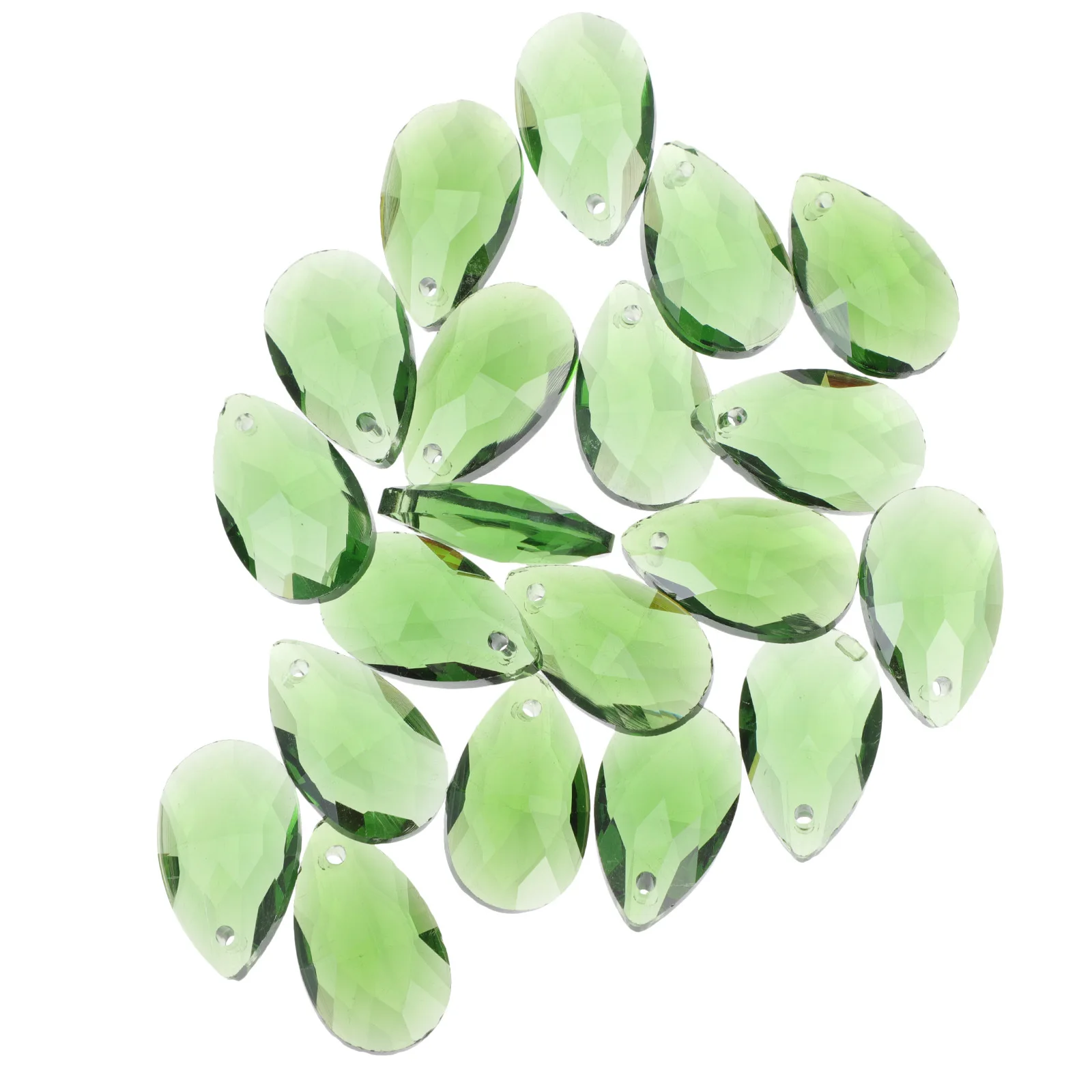 

20Pcs Delicate Colored Glass Beads Smooth Surface Hole for Rope DIY Jewelry Making Necklace Bracelet Earring Accessories