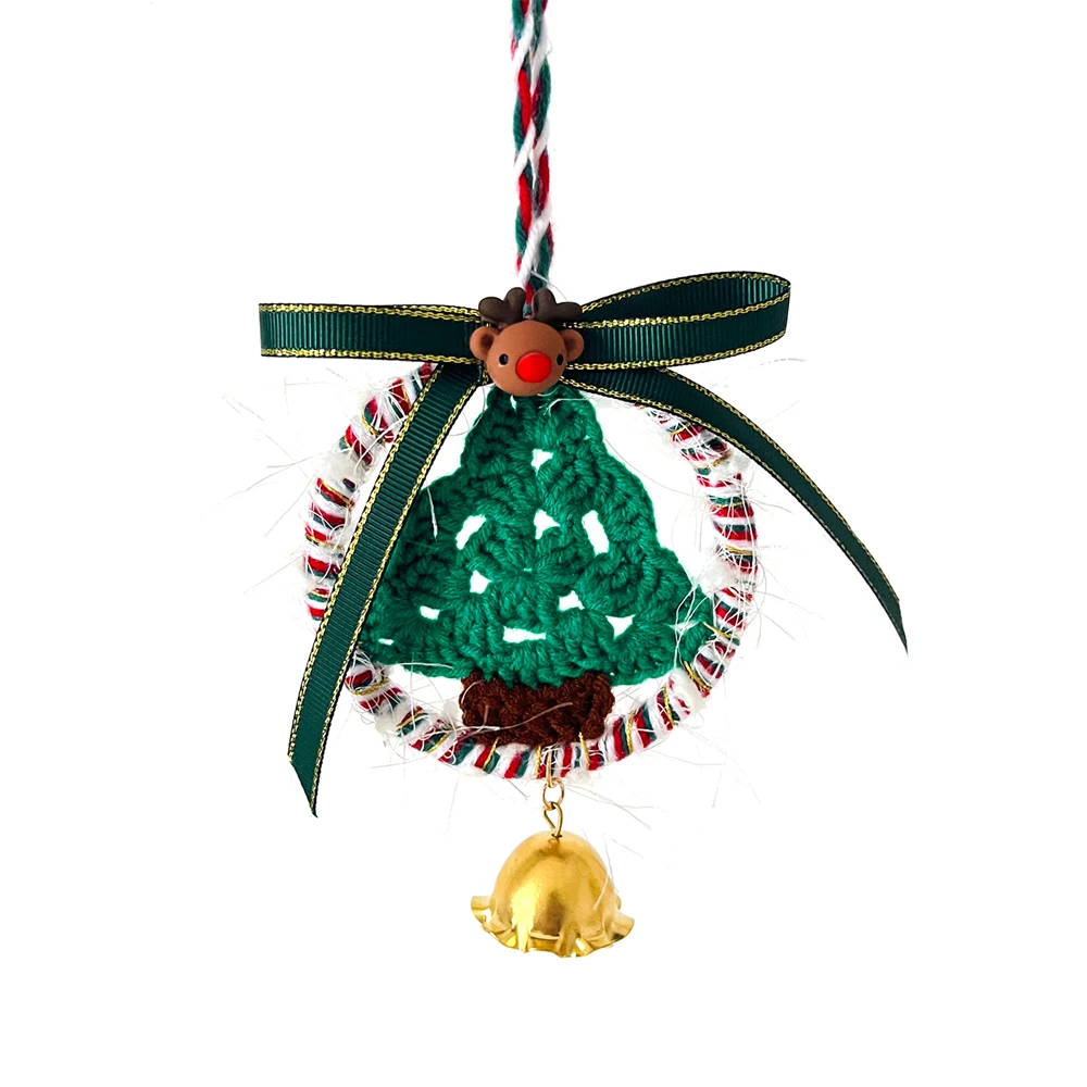 1/3/5PCS Christmas Ornaments Creative 2 Colors Christmas Crocheted Pendant Soft And Cute Shape 29cm Interior Decoration