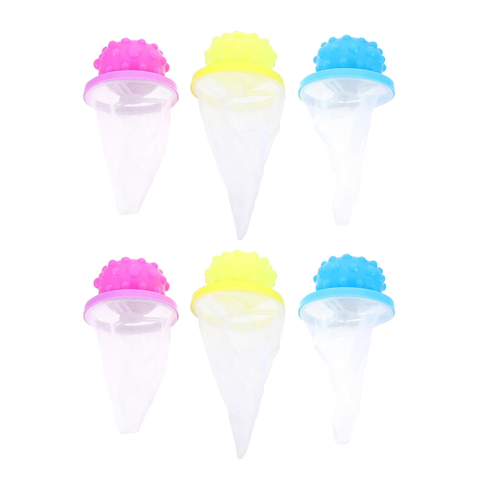 Bolsa de malla para recoger pelusas de algodón, 6 uds., para lavadora, removedor de pelo de lavandería reutilizable, diseño de malla fina, lavadora recolectora de fibra de suciedad