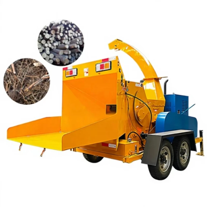 Wood Chipper Shredder, Electric Start Compact Mulcher, Branch Chipping Grinding Device for Residential Garden Mulching