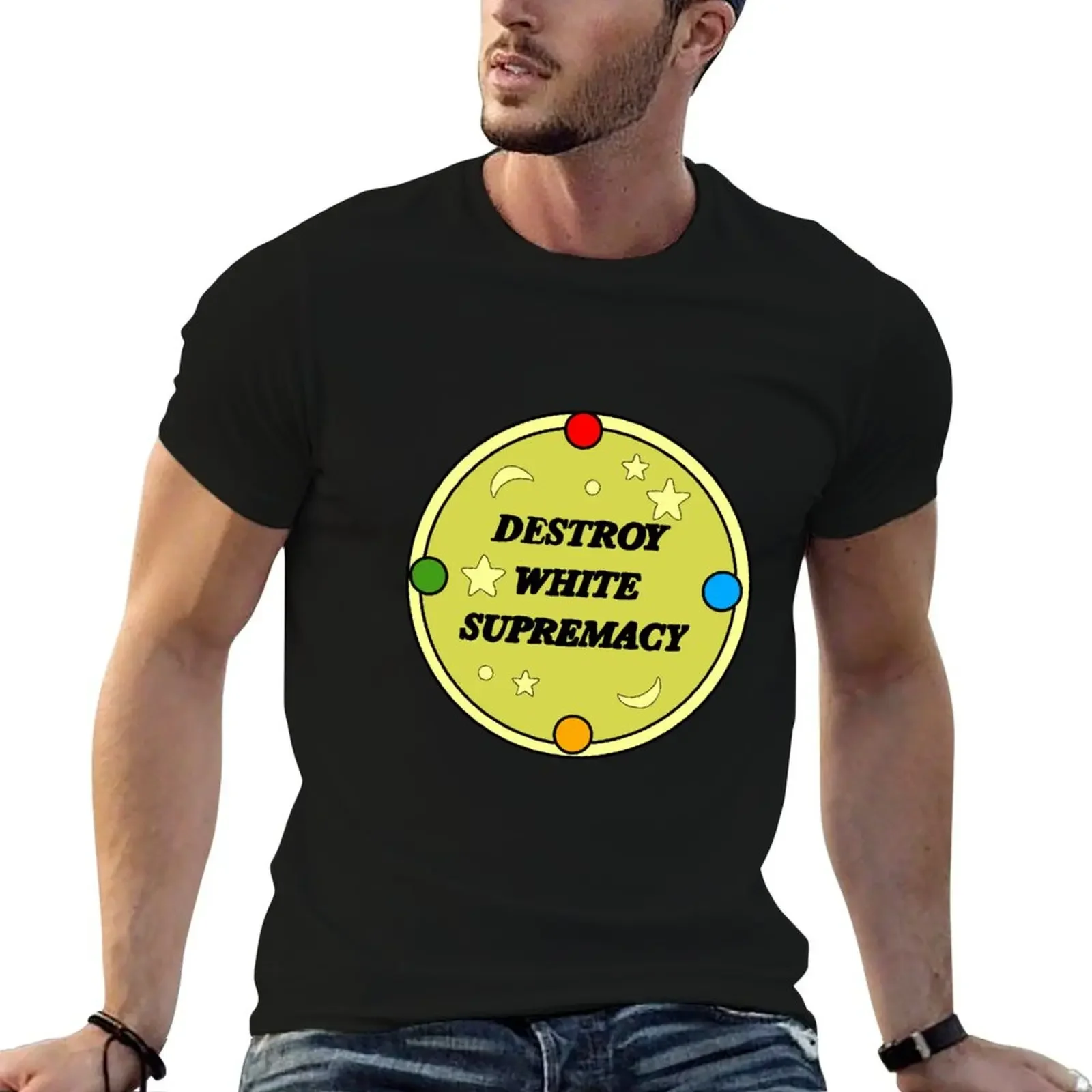 Destroy white supremacy 2 T-Shirt for a boy blanks men graphic t shirts