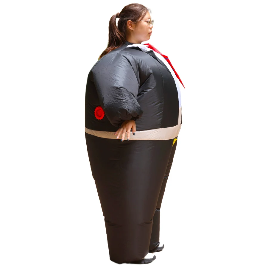 성인용 거대한 뚱뚱이 의상 남성 코스프레 의류 비즈니스맨 재미있는 드레스업 연례 파티 장난 파티 사회적 장난 소품