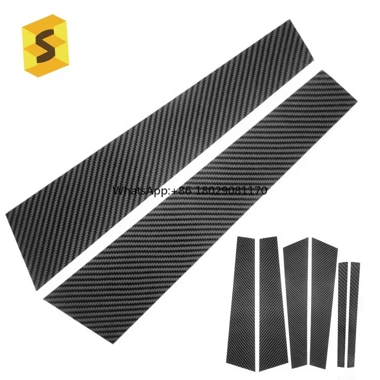 

Carbon Fiber Car Body Parts Door Decorative Trims Window B Pillar For BMW E81 Year 2017