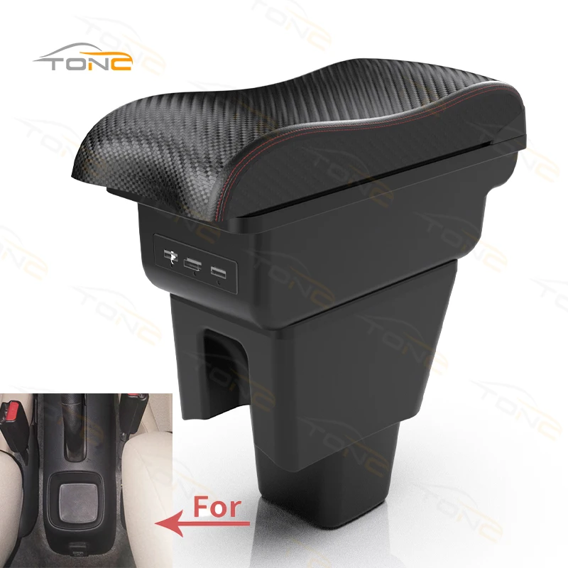 

For Honda Amaze Car Center Console Armrest Storage Box Multifunctional Elbow Rest Storage Box with USB Charging Armrest