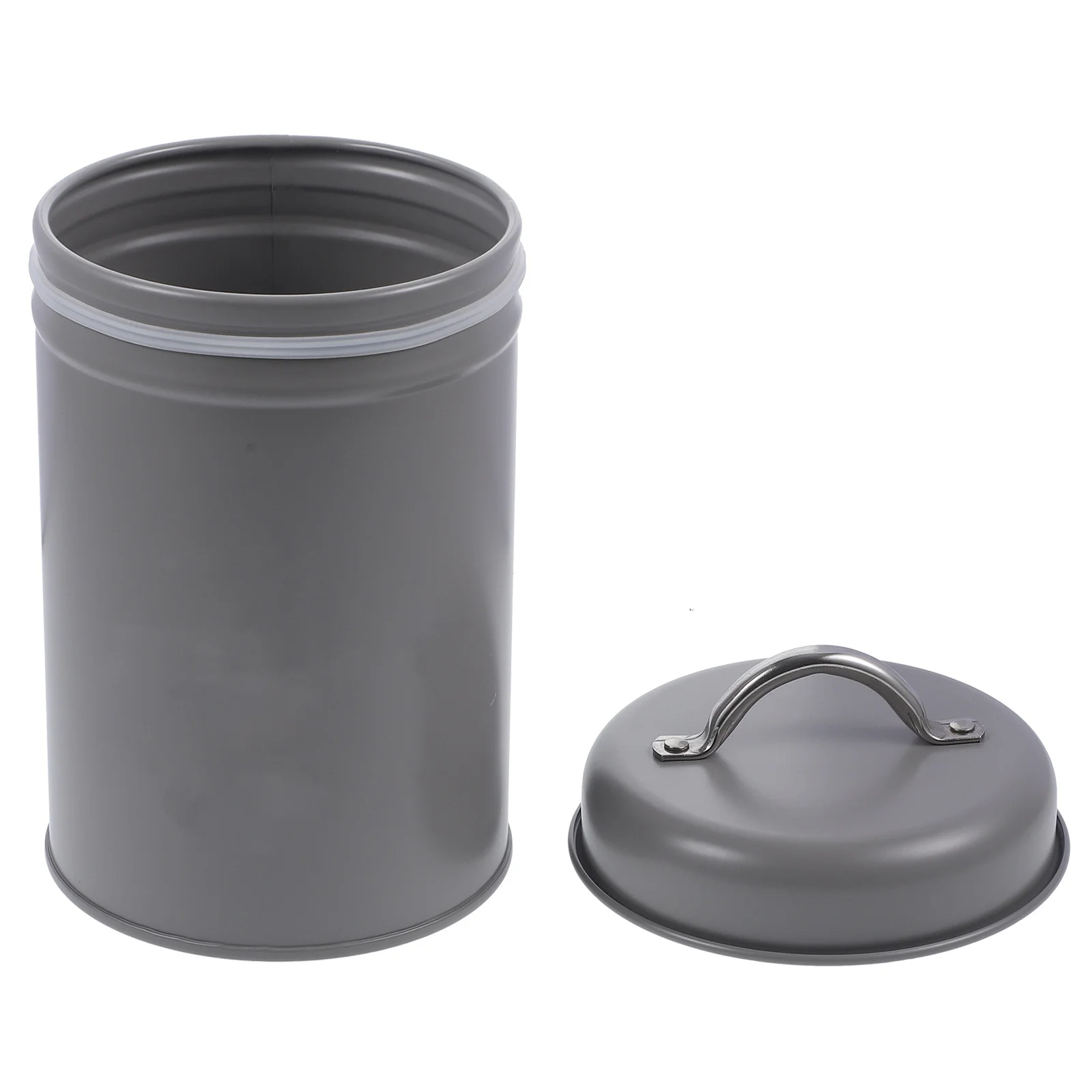 

Candy Jar Metal Food Storage Can Airtight Tea Coffee Sugar Container Kitchen Pantry Organization Farmhouse Storage Jar