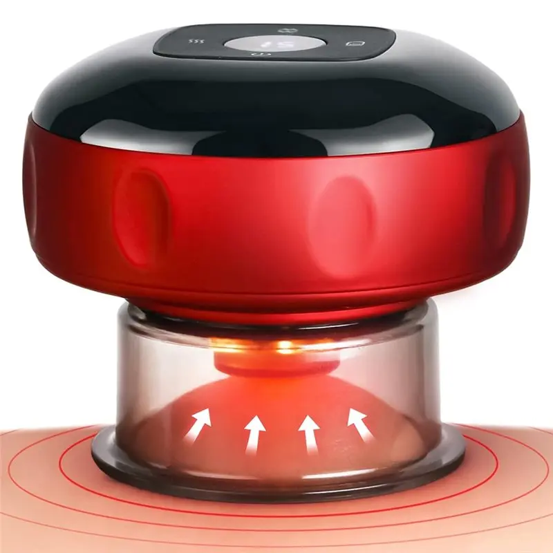 

Электрический аппарат для баночного массажа A66Z с красным светом и интеллектуальной динамической терапией, 20 уровней нагрева и вакуумного воздействия для снятия боли в спине