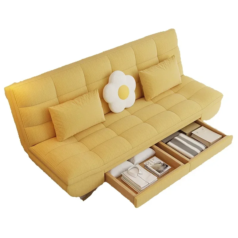 Replica Fabric Living Room Sofas Simple Lounge Modern Storage Drawer Sofa Bed Small Apartment Foldable Designer Trendy Furniture
