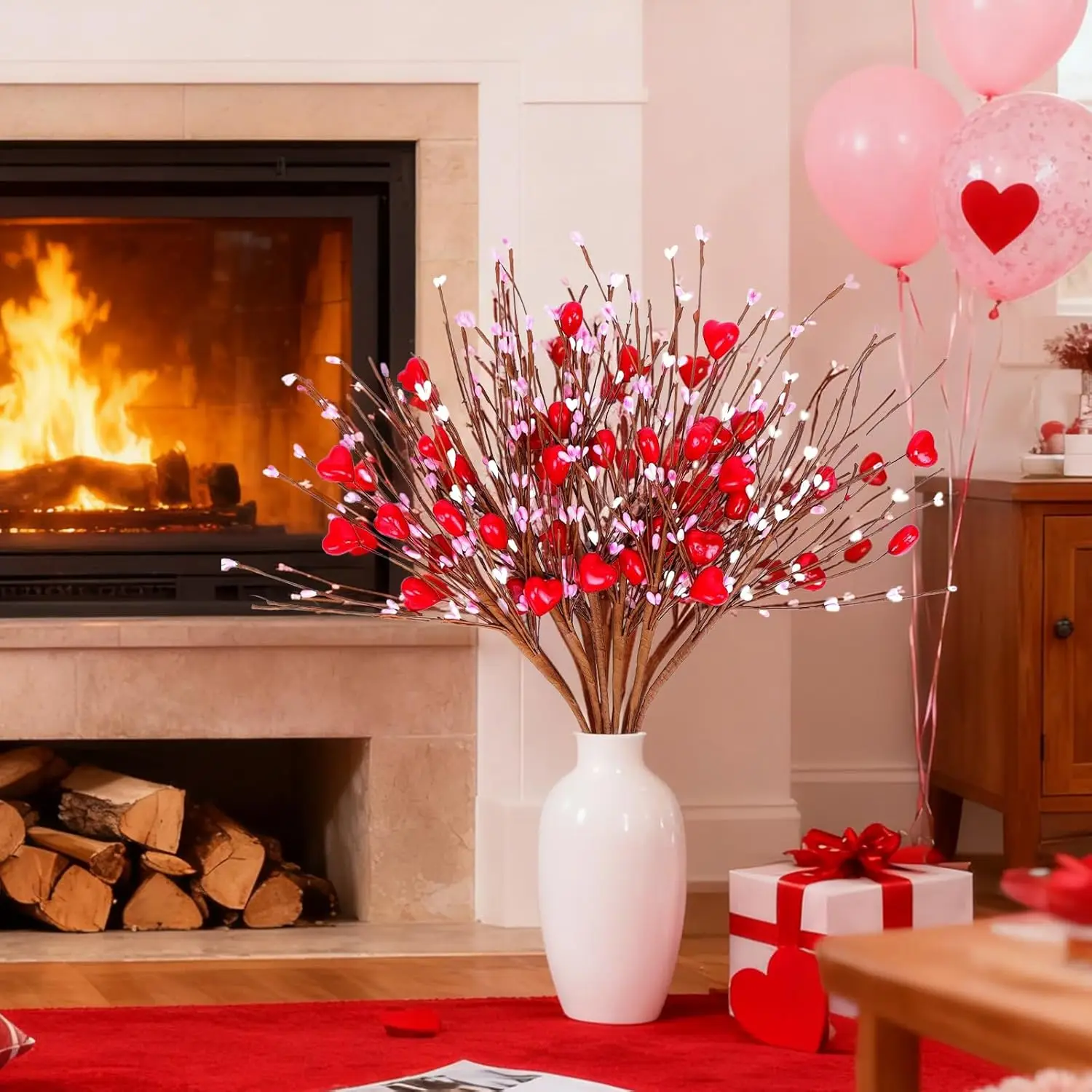 Künstliche Blumen, handgefertigt, Valentinstag, Kunststoff, Liebeskombination, Outdoor, Garten, Bogen, Hochzeit, Brautstrauß, Zuhause, Zimmer, DIY-Geschenke