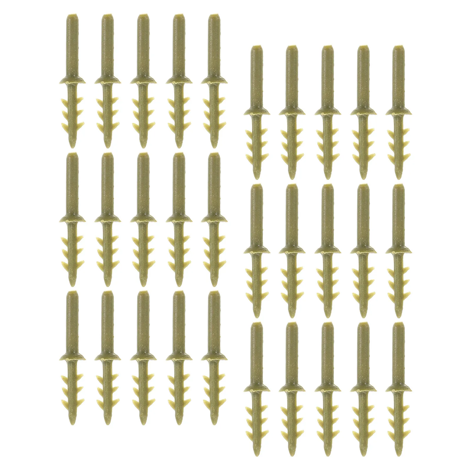 

50pcs Artificial Flower Heads Faux Flower Parts Plastic Connectors Wedding Diy Decor Supplies Crafts Wreath Green