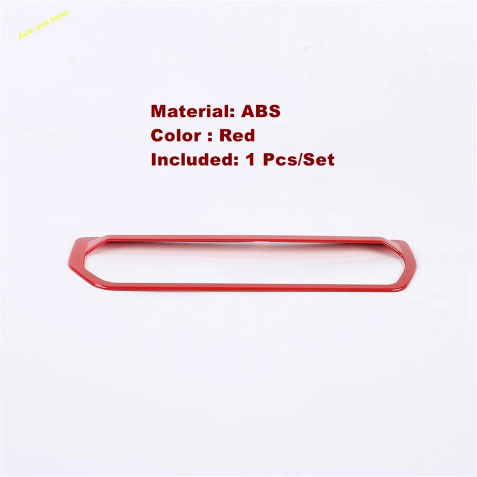 

ABS Red Carbon Fiber Dashboard Differential Control Decoration Panel Cover Trim Fit For Ford Bronco 2021 - 2024 Car Accessories