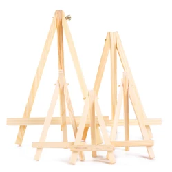 Mini Wooden Easel for Mobile Phone Holders,Folding Desktop Display,Triangle Bracket,Drawing Board,Art Supplies,5/10 pcs HJ-01