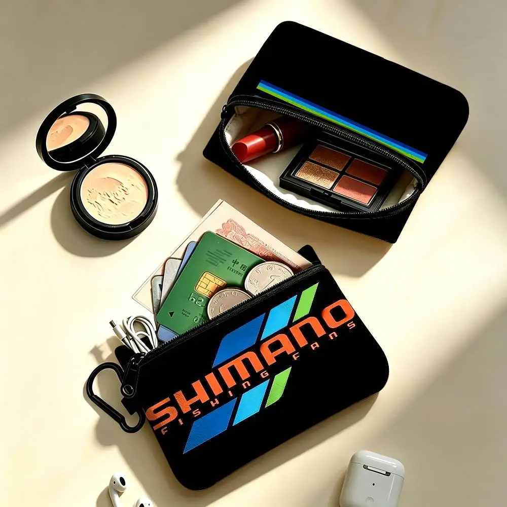 B-B-Shimanos-Microfiber Portable Oxford Cloth Coin Purse Alloy Carabiner Hook Small Zipper Pouch For Backpack Belt Daily