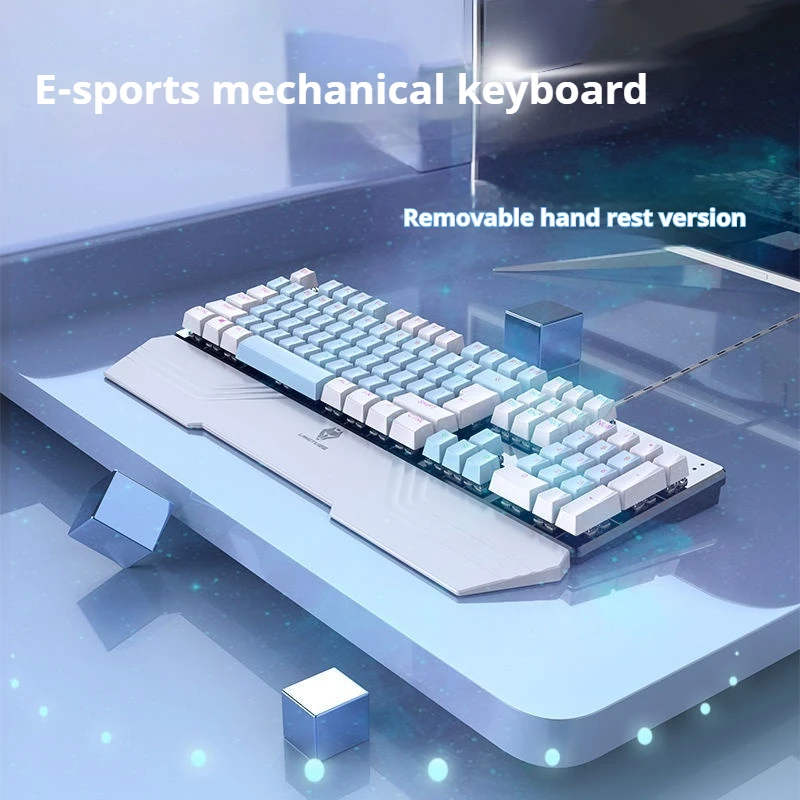 

G700 Mechanical Keyboard Wired Gaming Esports Desktop Laptop Office Dedicated Dual Color Cute Girl Magnetic Suction Handle